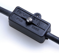 5665/////221 (Miniature Paguro gel connector junction box black, 2 cable entry 4.8-6mm with 2 pole terminal block - Hylec APL Electrical Components)