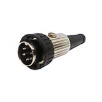 592-0511 (5 Pin 60&deg; Ring Lock DIN Connector Nickel Shell - Deltron Components)