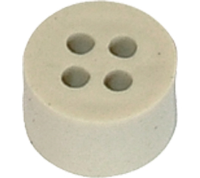 6000113MA (4 Hole white grommet reducer insert - Hylec APL Electrical Components)