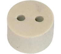 6000114MA (2 Hole white grommet reducer insert - Hylec APL Electrical Components)