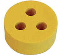 600012600 (3 Hole yellow grommet reducer insert - Hylec APL Electrical Components)