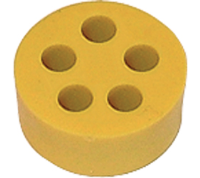 600022400 (5 Hole yellow grommet reducer insert - Hylec APL Electrical Components)