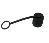 6DB00200C (Black sealing cap with silicon belt in black for TH384 - Hylec APL Electrical Components)