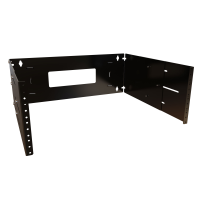 APB19007BK1 (APB Series Adjustable Depth Hinged Wall Rack - Hammond Manufacturing) - Adjustable Wall Bracket - 4U w/ depth 12 - 18