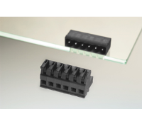 ASP0451122 (11 Pole vertical spring PCB terminal block 5mm pitch 10A 250V - Hylec APL Electrical Components)