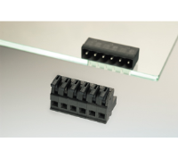 ASP0460222 (2 Pole vertical spring PCB terminal block 5.08mm pitch 10A 450V - Hylec APL Electrical Components)