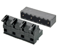 ASP04A0222 (2 Pole vertical spring PCB terminal block 10.16mm pitch - Hylec APL Electrical Components)