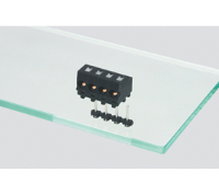 ASP1450222 (2 Pole horizontal spring PCB terminal block 5mm pitch 13.5A 250V - Hylec APL Electrical Components)