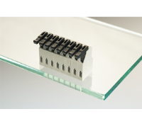 AST0240504 (5 Pole horizontal spring PCB terminal block 3.81mm pitch 6A 130V - Hylec APL Electrical Components)