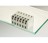 AST0950604 (6 Pole horizontal spring PCB terminal block 5mm pitch 16A 320V - Hylec APL Electrical Components)