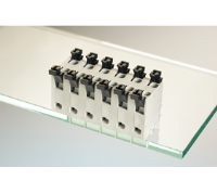 AST1280204 (2 Pole vertical spring PCB terminal block 7.62mm pitch 16A 500V - Hylec APL Electrical Components)