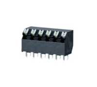 AST2350222 (2 Pole 45 degree spring PCB terminal block 5mm pitch 17.5A 300V - Hylec APL Electrical Components)