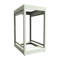 C2F193531LG1 (C2 Series Modular Equipment Storage Rack Cabinet - Hammond Manufacturing) - 20U 19W 31.5D C2 Frame (Light Gray)