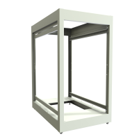 C2F193536LG1 (C2 Series Modular Equipment Storage Rack Cabinet - Hammond Manufacturing) - 20U 19W 36D C2 Frame (Light Gray)