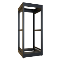 C2F194923BK1 (C2 Series Modular Equipment Storage Rack Cabinet - Hammond Manufacturing) - 28U 19W 23D C2 Frame (Black)