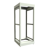 C2F194923LG1 (C2 Series Modular Equipment Storage Rack Cabinet - Hammond Manufacturing) - 28U 19W 23D C2 Frame (Light Gray)