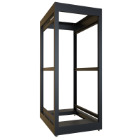 C2F194931BK1 (C2 Series Modular Equipment Storage Rack Cabinet - Hammond Manufacturing) - 28U 19W 31.5D C2 Frame (Black)