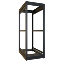 C2F195636BK1 (C2 Series Modular Equipment Storage Rack Cabinet - Hammond Manufacturing) - 32U 19W 36D C2 Frame (Black)