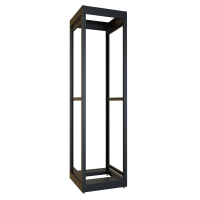 C2F197823BK1 (C2 Series Modular Equipment Storage Rack Cabinet - Hammond Manufacturing) - 45U 19W 23D C2 Frame (Black)