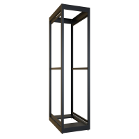 C2F198536BK1 (C2 Series Modular Equipment Storage Rack Cabinet - Hammond Manufacturing) - 49U 19W 36D C2 Frame (Black)