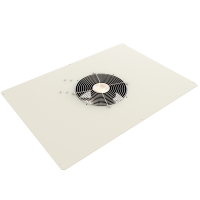 C2T1936F10LG1 (C2TF Series Fan Top Panel - Hammond Manufacturing) - 10FAN 19 X 36 FAN TOP GREY