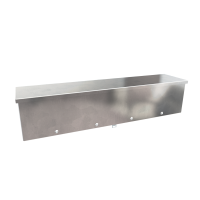 C3RWT824G (C3RWTG Series Type 3R Galvanized Wiring Trough - Hammond Manufacturing) - Natural Finish - 203mm x 203mm x 610mm