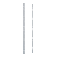 C4PR7323SZPL (C4PR Series Mounting Rack Rails - Hammond Manufacturing) - 42U 23 MTG SQUARE RAIL 30W