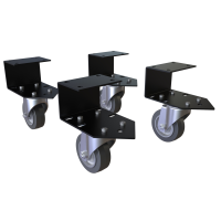 CCSTN (CCST Series C2 Low-Profile Cabinet Caster Set - Hammond Manufacturing) - Non-locking Castors (set of 2)