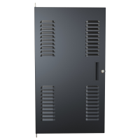 CDF1935LBK1 (CDF Series C2 Doors - Hammond Manufacturing) - 20U Louvered Door for C2 Frame