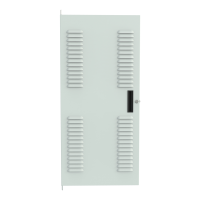 CDF1942LLG1 (CDF Series C2 Doors - Hammond Manufacturing) - 24U Louvered Door for C2 Frame