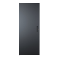 CDF1949SBK1 (CDF Series C2 Doors - Hammond Manufacturing) - 28U Solid Door for C2 Frame