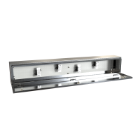 CN4ST6203SS (CN4STSS Series Type 4X Stainless Steel Splitter Trough - Hammond Manufacturing) - Natural Finish - 1829mm x 203mm x 152mm