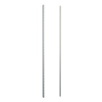 CPR56SZPL (CCR Series Mounting Rack Rails - Hammond Manufacturing) - 32U Pair of Square Hole Mounting Rails