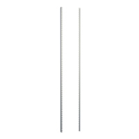 CPR70SZPL (CCR Series Mounting Rack Rails - Hammond Manufacturing) - 40U Pair of Square Hole Mounting Rails