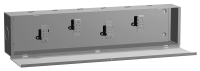 CST3100 (CST Series Type 1 Mild Steel Splitter Trough - Hammond Manufacturing) - ANSI 61 Grey - 914mm x 152mm x 102mm