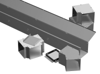 CWST248 (CW Series Type 1 Lay-In Wireway - Hammond Manufacturing) - ANSI 61 Grey - 1219mm x 64mm x 64mm