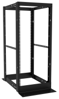DC4R24 (DC4R Series 4-Post Open Frame Rack - Hammond Manufacturing) - 24U 4-Post Rack Kit (24 to 36 overall depth)