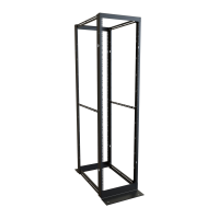 DC4R4448 (DC4R Series 4-Post Open Frame Rack - Hammond Manufacturing) - 44U 4-Post Rack Kit (32 to 48 overall depth)