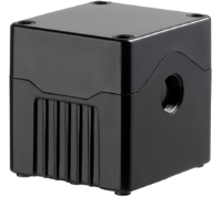 DE01D-A-BB-0 (Size 1, deep base ABS material black lid black base with 0 holes - Hylec APL Electrical Components)