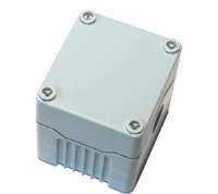 DE01D-P-GG-0 (Size 1, deep base polycarbonate material grey lid grey base with 0 holes - Hylec APL Electrical Components)