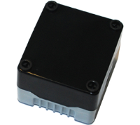 DE01S-P-BG-0 (Size 1, standard base polycarbonate material black lid grey base with 0 holes - Hylec APL Electrical Components)