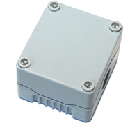 DE01S-P-GG-0 (Size 1, standard base polycarbonate material grey lid grey base with 0 holes - Hylec APL Electrical Components)