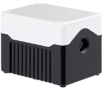 DE02D-A-GB-0 (Size 2, deep base ABS material grey lid black base with 0 holes - Hylec APL Electrical Components)