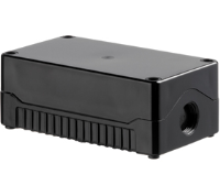 DE03S-A-BB-0 (Size 3, standard base ABS material black lid black base 0 holes - Hylec APL Electrical Components)