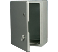 DED002 (IP65, IK08 Lockable solid door plastic enclosure 350x250x150 - Hylec APL Electrical Components)