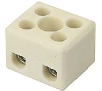 DESTB-0252 (2 Pole steatite steatite ceramic high temperature blocks terminal 32a 450v - Hylec APL Electrical Components)