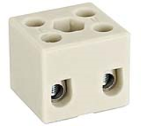 DESTB-0402 (2 Pole steatite steatite ceramic high temperature blocks terminal 41a 750v - Hylec APL Electrical Components)