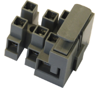 DFTBN/3 (3 Pole pa66 fused pillar terminal block terminal 18.8 mm pitch 13a 300v - Hylec APL Electrical Components)