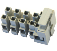 DFTBN/5 (5 Pole pa66 fused pillar terminal block terminal 18.8 mm pitch 13a 300v - Hylec APL Electrical Components)