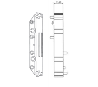 DIME-M-SE1225 (DIN Rail 72mm Supports - 11.25mm wide End Section - Hylec APL Electrical Components)